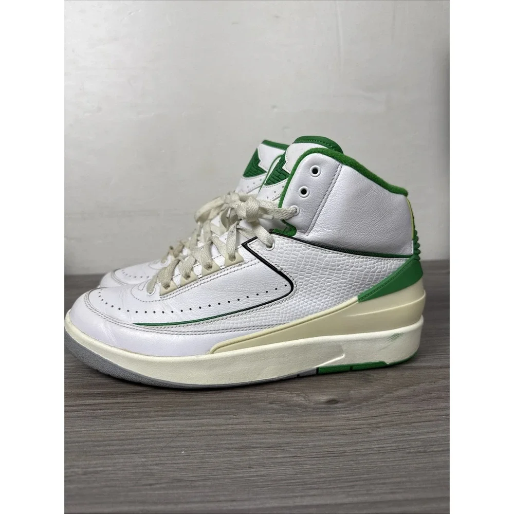 Air Jordan 2 Retro Men's Size 10 'Lucky Green' White DR8884-103